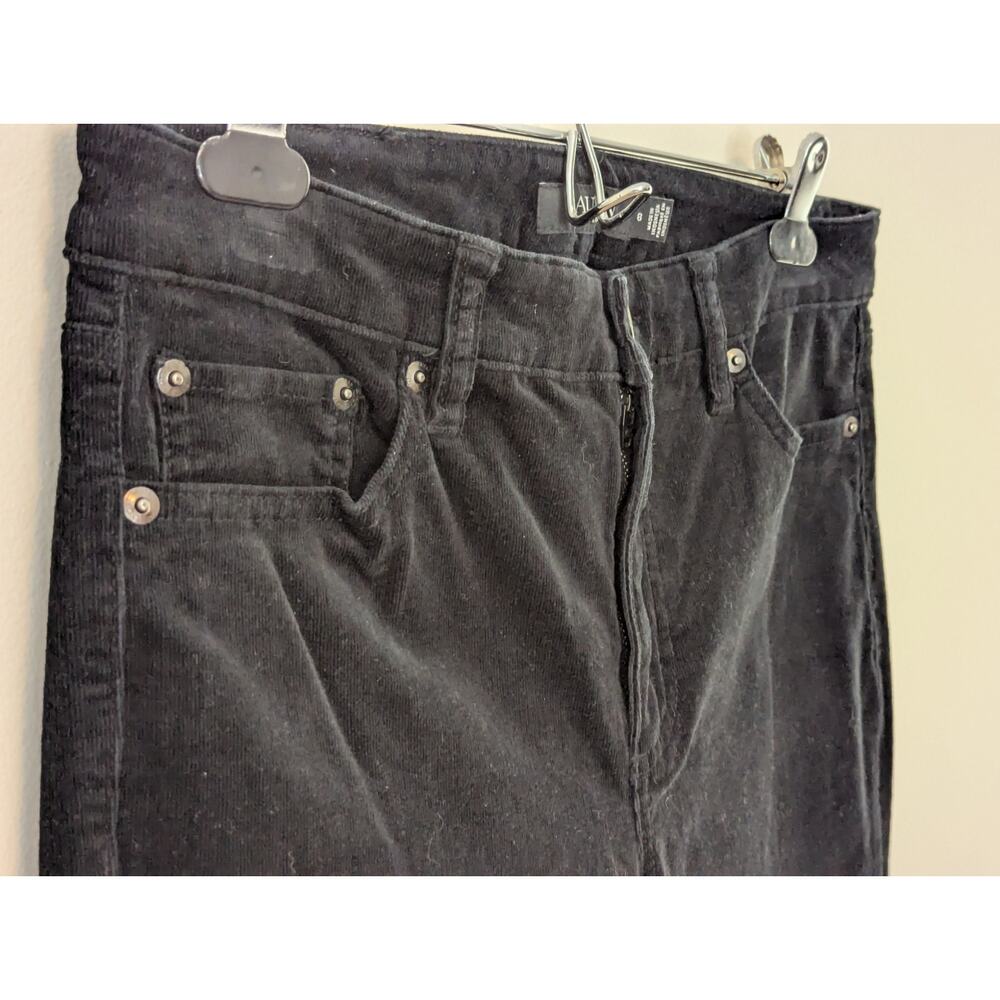 LAUREN RALPH LAUREN Black Label Women's Sz 8 Premier Black Corduroy Pants Jeans - Picture 4 of 7